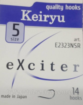 Крючки рыболовные eXciter Keiryu
Японский крючок премиум класса. Японские крючки. . фото 2