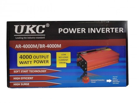 Инвертор UKC-AR 4000W предназначен для преобразования электричества из 12В в 220. . фото 6