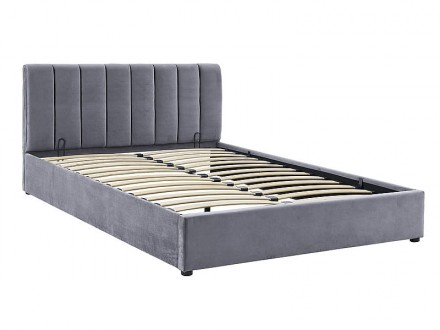 
Ліжко MONTREAL VELVET 140X200 Сірий : стильна і сучасна модель від меблевої ком. . фото 7