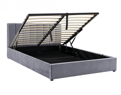 
Ліжко MONTREAL VELVET 140X200 Сірий : стильна і сучасна модель від меблевої ком. . фото 8