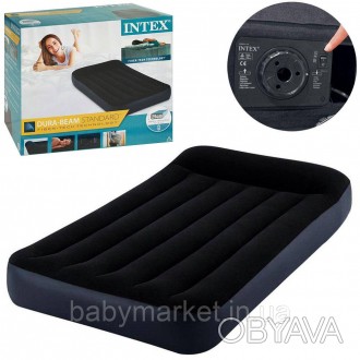 Надувний матрац Intex відмінно підійде для відпочинку вдома або на дачі. Практич. . фото 1