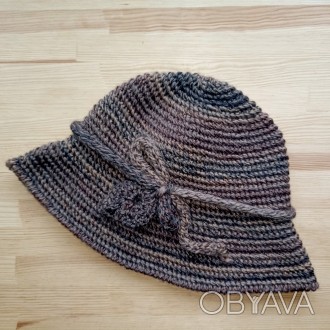 Шапка-шляпка, женская зимняя шапка - микс зимняя шляпа