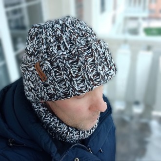 "Подарочный набор - шапка и шарф-хомут-манишка"
Стильный и надежный способ согре. . фото 3