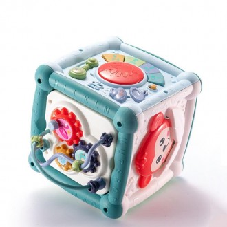 Развивающая игрушка "музыкальный куб" (сортер, ксилофон) ТМ Sobebear СИНИЙ арт. . . фото 10