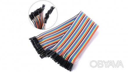  Макетные провода мама-мама c джамперами DuPont для Arduino. Упаковка из 40 кабе. . фото 1
