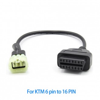 ПЕРЕХОДНИК Moto KTM 6 pin адаптор 16Pin OBD2 OBDII кабель диагностический
Совмес. . фото 2