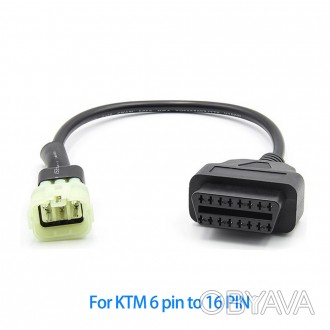 ПЕРЕХОДНИК Moto KTM 6 pin адаптор 16Pin OBD2 OBDII кабель диагностический
Совмес. . фото 1