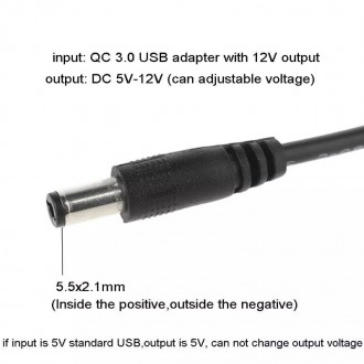 АДАПТЕР КОНВЕРТОР USB на штекер 5.5 2.1mm 12В
Вход: 9В QC 3:0 USB
Выход 12В
Обща. . фото 7