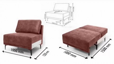 Модульний диван Калі від меблевої фабрики Константа. 
Комплектується модульно. . . фото 9