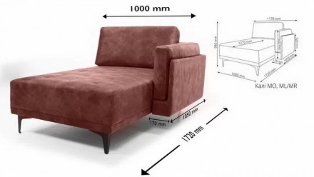 Модульний диван Калі від меблевої фабрики Константа. 
Комплектується модульно. . . фото 10