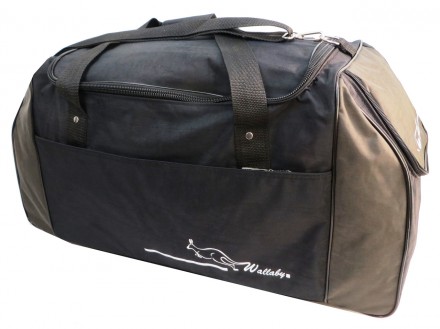 Прочная спортивная сумка 59 л Wallaby, Украина 447-5 цвет черный со вставками ха. . фото 5