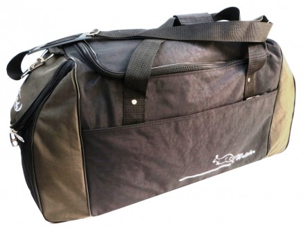 Прочная спортивная сумка 59 л Wallaby, Украина 447-5 цвет черный со вставками ха. . фото 4