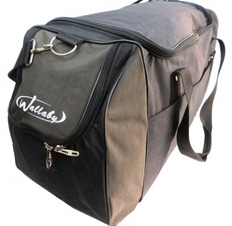Прочная спортивная сумка 59 л Wallaby, Украина 447-5 цвет черный со вставками ха. . фото 9