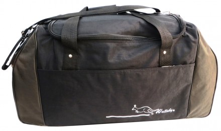Прочная спортивная сумка 59 л Wallaby, Украина 447-5 цвет черный со вставками ха. . фото 3