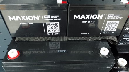 акумулятори MAXION AGM 12V - весь товар є в наявності

В наявності великий виб. . фото 8