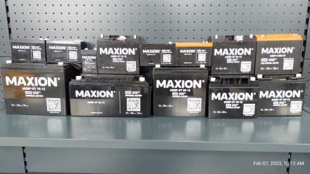 акумулятори MAXION AGM 12V - весь товар є в наявності

В наявності великий виб. . фото 6