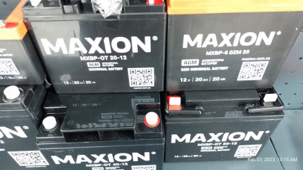 акумулятори MAXION AGM 12V - весь товар є в наявності

В наявності великий виб. . фото 7