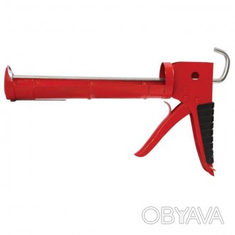 Особливості інструмента:Пістолет для видавлювання силікону з обрезиненою рукоятк. . фото 1