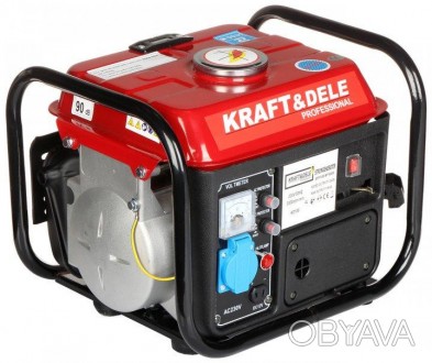 Генератор бензиновый 2-х тактный KD109 1.3 kWT KraftDele
Портативный генератор э. . фото 1