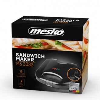Сендвічниця Mesko MS 3032
Практична сендвічниця з максимальною потужністю 850 Вт. . фото 7