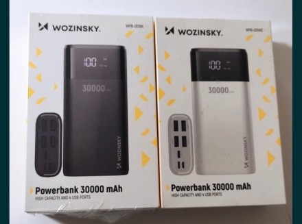 POWERBANK Wozinsky 30000mAh Оригінал!НОВИЙ! 
В НАЯВНОСТІ!!
 
Модель: WPB-001BK
Є. . фото 2