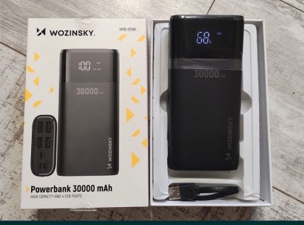 POWERBANK Wozinsky 30000mAh Оригінал!НОВИЙ! 
В НАЯВНОСТІ!!
 
Модель: WPB-001BK
Є. . фото 4