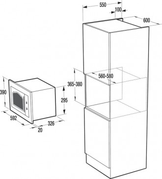 Встраиваемая микроволновая печь Gorenje Встраиваемая микроволновая печь Gorenje . . фото 3