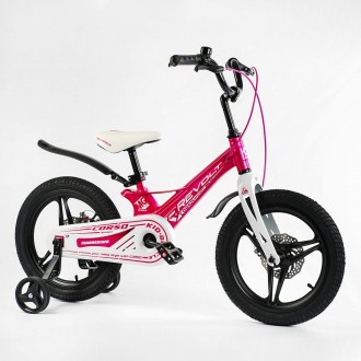 Велосипед детский двухколёсный 16 дюймов магниевый с дисковыми тормозами CORSO R. . фото 2