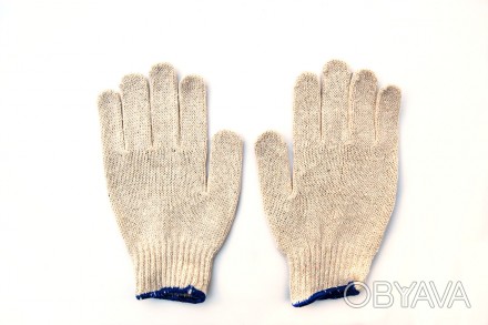 Трикотажні захисні рукавиці RR N, покриті з однієї сторони сумішшю латексу і ПВХ. . фото 1