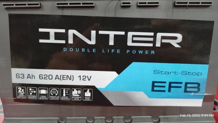 Акумуляторна батарея INTER EFB Start-Stop

В наявності великий вибір АКБ найкр. . фото 3