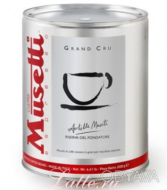 Кофе в зернах Musetti GRAND CRU ж/б 3 кг - cмесь отборной арабики и робусты, и в. . фото 1