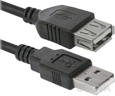 Кабель Defender USB02-17 USB2.0 AM-AF, 5м, пакет (87454)
