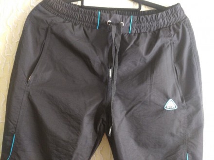 Непродуваемые спортивные штаны на подкладке, р.М,Турция, Soccer.
Цвет - черный,. . фото 4