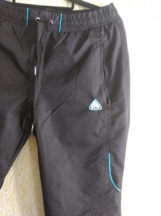 Непродуваемые спортивные штаны на подкладке, р.М,Турция, Soccer.
Цвет - черный,. . фото 3