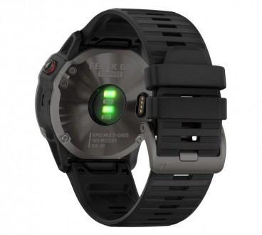 Спортивные часы Garmin Fenix 6X Pro Sapphire Carbon Grey DLC with Black Band (01. . фото 6