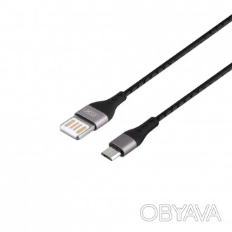 Кабель USB XO NB188 2.4A USB - Micro USB 1м Черный