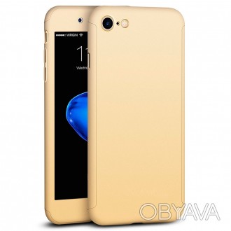Чехол MakeF + стекло для iPhone 6 plus/6s plus Gold (HbP050436)