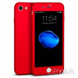 Чехол MakeFut + стекло на iPhone 6/6s Red (HbP050413)