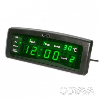 Часы цифровые настольные Caixing CX-868Дизайн часов выполнен со сглаженными угла. . фото 1