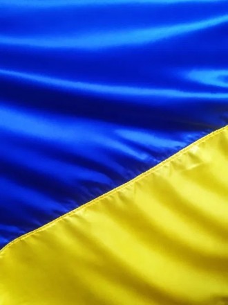Прапор України з атласу, великий, розмір: 140х90 см, прапор України, прапор Укра. . фото 4