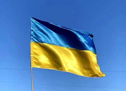 Прапор України з атласу, великий, розмір: 140х90 см, прапор України, прапор Укра. . фото 6