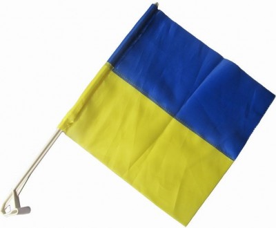Автомобільний прапор України, авто-прапор України, великий, розмір: 45х30 см, Ав. . фото 2