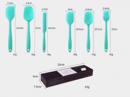 Данный набор изготовлен из высококачественного пищевого силикона, нетоксичный и . . фото 3