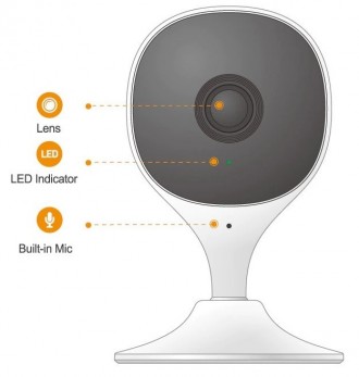 Камера відеонагляду Dahua Imou Cue 2C Wi-Fi IP камера IPC-C22CP 2mp відеоняня, в. . фото 2