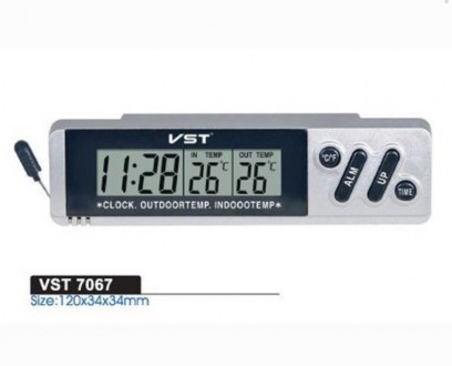 Автомобильные часы с термометром VST-7067
 Автомобильные часы VST-7067 являются . . фото 3