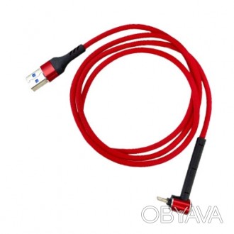 Ярко-красный кабель USB – USB-Lightning отлично справится с зарядкой и синхрониз. . фото 1