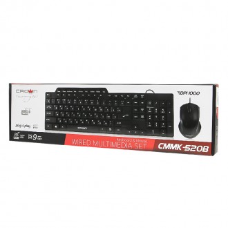 Комплект клавиатура и мышь CROWN CMMK-520В USB (6576-32706). . фото 7