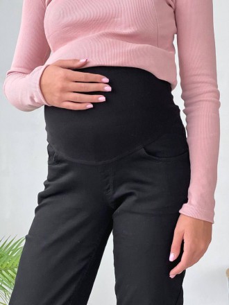 Джинсы для беременных WOW MOM Черные
Базовые черные джинсы МОМ для беременных. Ф. . фото 6