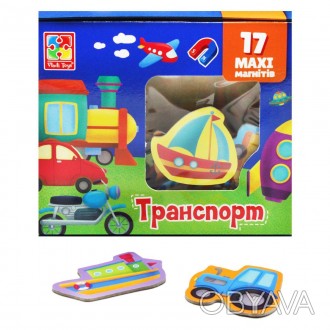 Магниты Мой маленький мир Транспорт укр Vladi Toys (VT3106-26)