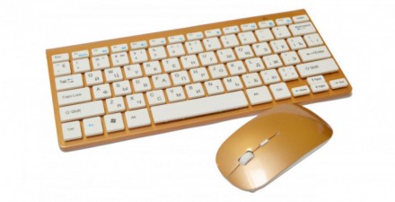 
Клавиатура беспроводная с мышью MHZ 902 Gold
Ультратонкая беспроводная клавиату. . фото 2